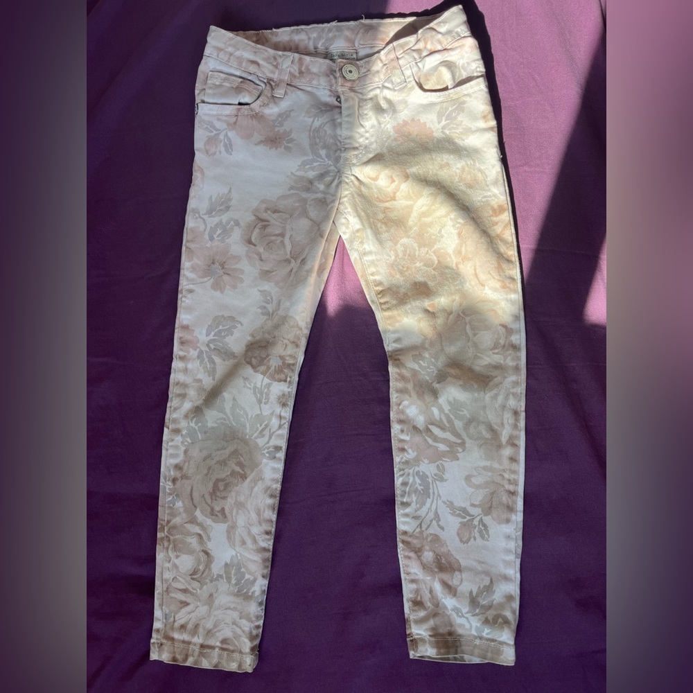 Zara Girls  Floral Trousers